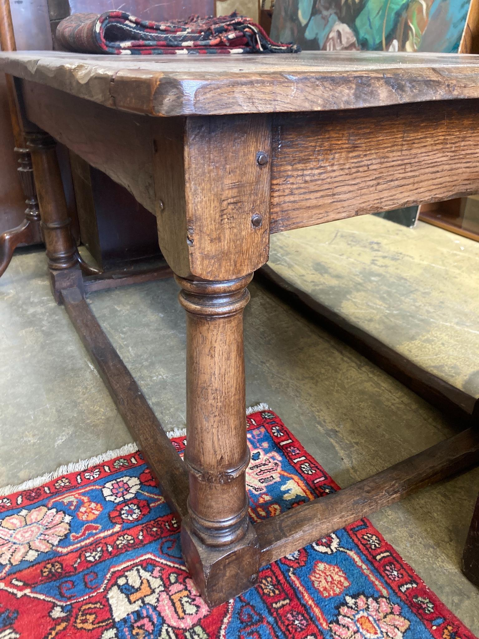 An oak refectory table